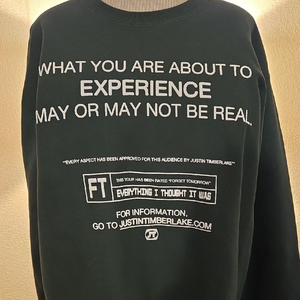 Green Graphic Justin Timberlake Men's Sweat‎ Shirt